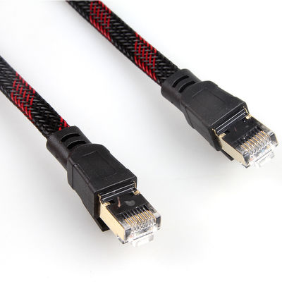 PC Dizüstü Modem Router için Bilgisayar Ethernet Cat7 Yama Kablosu Naylon Örgülü