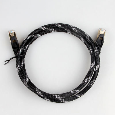 10Gbps Örgülü Ağ Kablosu, Gigabit Ethernet için RJ45 Cat 7 Kablosu