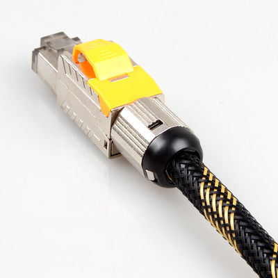 Çift Korumalı Katı Cat 8 Ethernet Kablosu, S/FTP 22AWG 40 Gigabit Ağ Kablosu