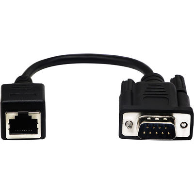 Cat5 Cat6 RJ45 - RS232 Kablosu, DB9 9 Pinli Endüstriyel Ethernet Kablosu Tertibatları
