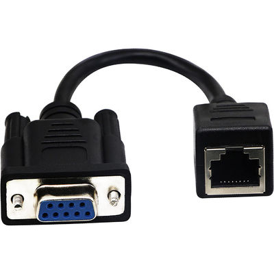 Cat5 Cat6 RJ45 - RS232 Kablosu, DB9 9 Pinli Endüstriyel Ethernet Kablosu Tertibatları
