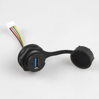 IP68 Suya Dayanıklı Endüstriyel Lan Kablo Montajı XH 2.5 - USB 3.0 Dişi Konnektör