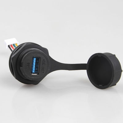 IP68 Suya Dayanıklı Endüstriyel Lan Kablo Montajı XH 2.5 - USB 3.0 Dişi Konnektör