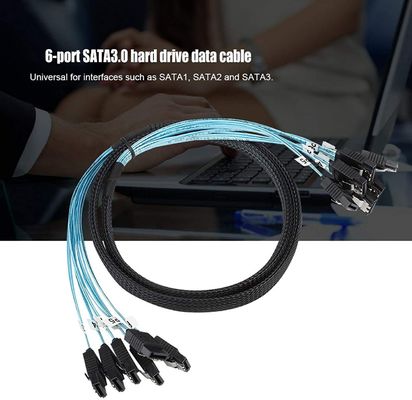 Dişi Splitter Kablo Demeti Kablosu 6Gbps SATA III HDD 7pin - 7pin Sunucu İçin