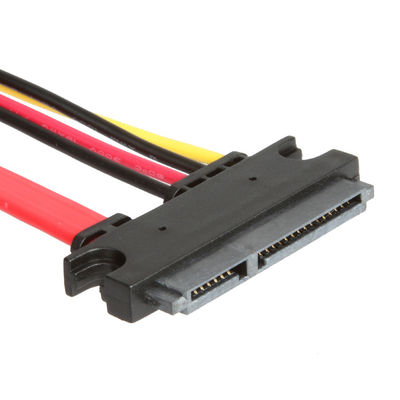 HDD için Sabit Uzatma SATA 3 Kablosu, Erkek - Dişi 7 + 15 Pin SATA 3.0 6gbps