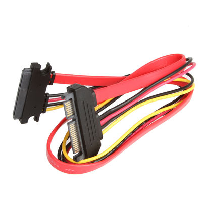 HDD için Sabit Uzatma SATA 3 Kablosu, Erkek - Dişi 7 + 15 Pin SATA 3.0 6gbps