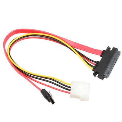 ROHS SATA III Veri Kablo Demeti Kablosu SATA 7+15Pin 22Pin - SATA 7Pin+4Pin