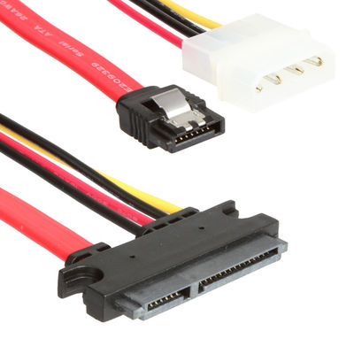 ROHS SATA III Veri Kablo Demeti Kablosu SATA 7+15Pin 22Pin - SATA 7Pin+4Pin