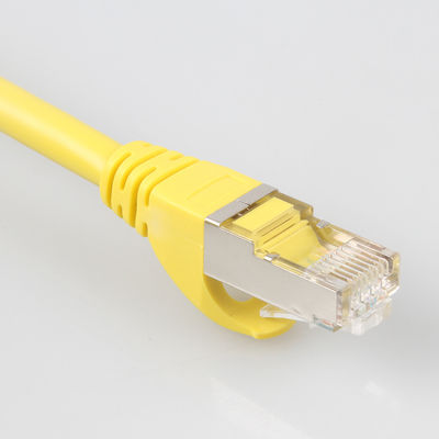 Sarı Dış Mekan Cat7 SSTP Kablosu, Pratik 26AWG LSZH Yama Kablosu