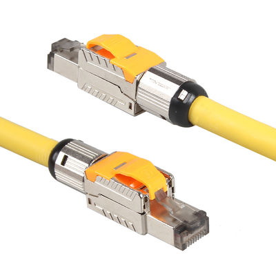 Alan Sonlandırmalı Cat 7 STP Kablosu, RJ45 8P8C Ağ Modüler Fişli Cat 7 Yama Kablosu