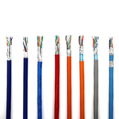 Pratik Çok Renkli UTP Cat5e CCA, 0.95mm Bakır Kaplı Alüminyum Cat5e 8 Çift