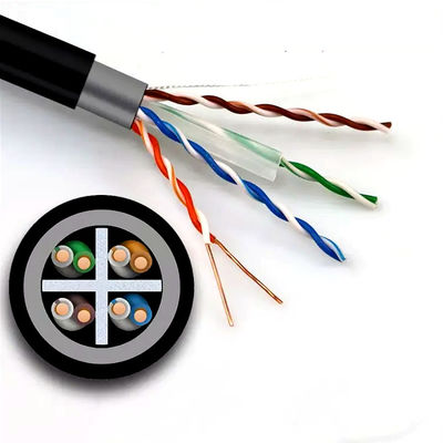 Dış Mekan İçin Çift Kılıflı Cat6 Lan Kablosu UTP Ağı Saf Bakır