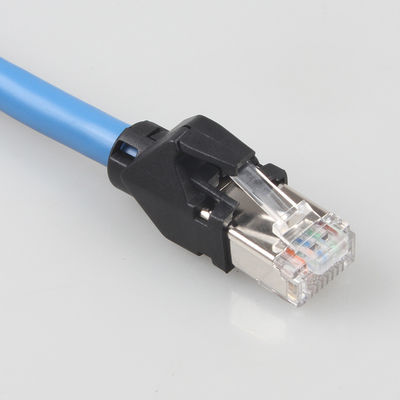Cat6a S/FTP Ethernet Kablosu 6 Feet RJ45 Ağ Kablosu Yaması Endüstriyel Sürükle Zinciri Ağ Kablosu